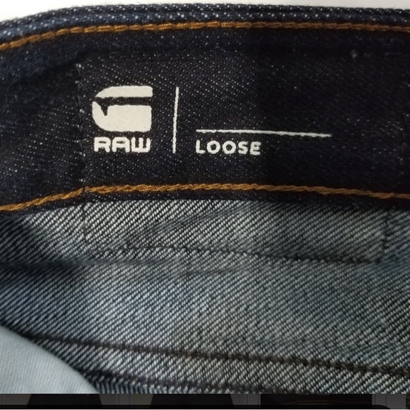 RAW Button Fly Jeans Loose 34 X 32 - Picture 4 of 7